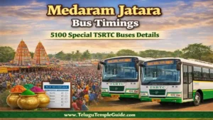 Medaram Jatara 2026 Bus Timings 5100 Special TSRTC Buses Details!