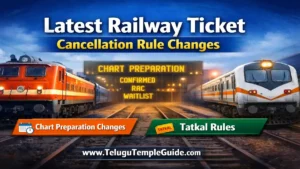 Latest Railway Ticket Cancellation Rule Changes 2026 రైల్వే ప్రయాణికులకు అద్భుతమైన మరియు ముఖ్యమైన కొత్త రూల్స్ ఇవే!